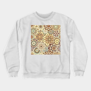 Seamless pattern with floral mandala Crewneck Sweatshirt